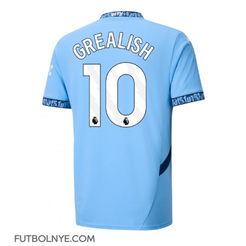 Camiseta Manchester City Jack Grealish #10 Primera Equipación 2024-25 manga corta